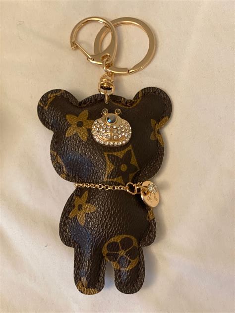 lv lock key|louis vuitton teddy bear keychain.